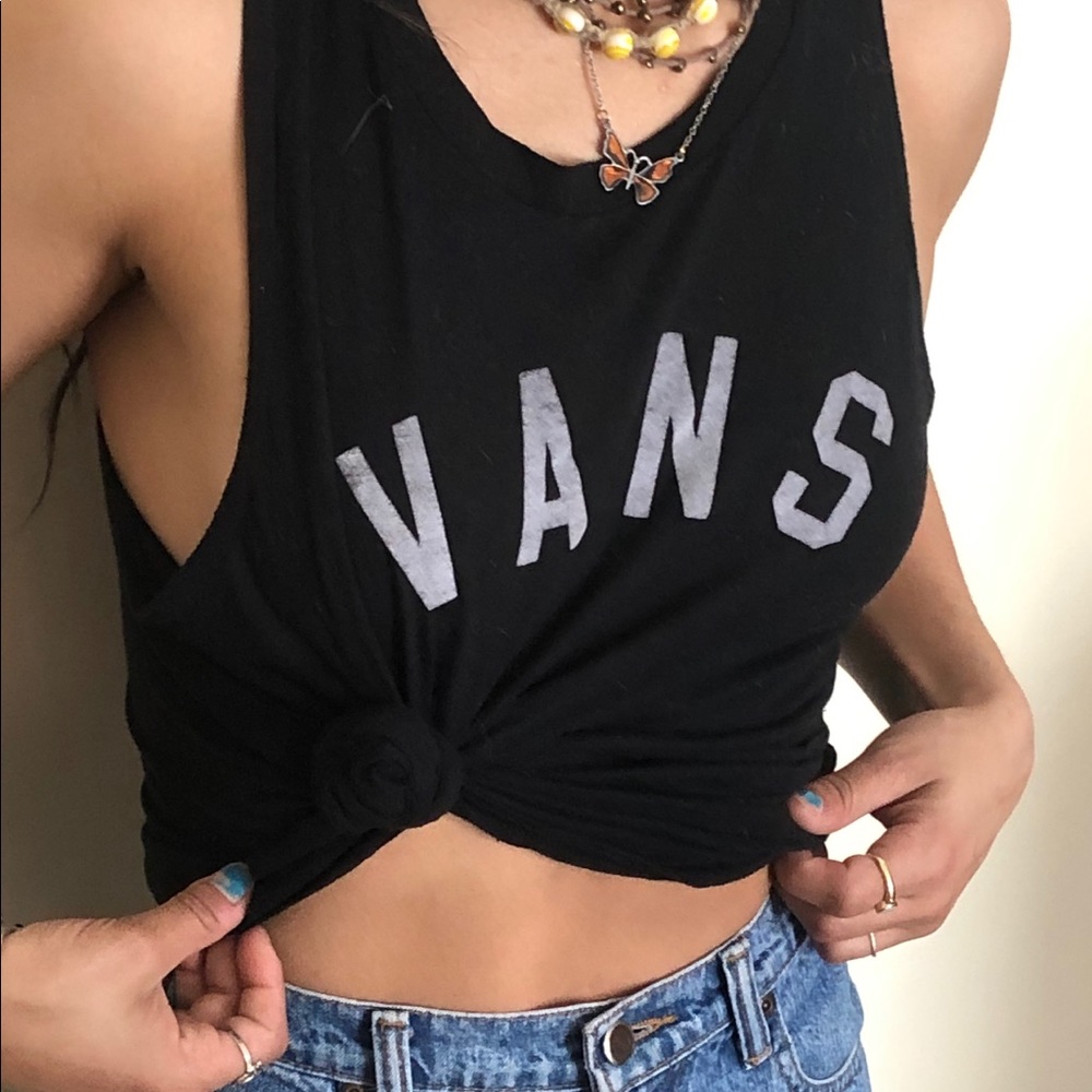 Vans Black Muscle Tee/ Tank Top